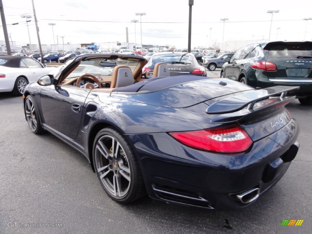 Dark Blue Metallic 2011 Porsche 911 Turbo S Cabriolet Exterior Photo #61411810