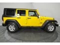 2009 Detonator Yellow Jeep Wrangler Unlimited X 4x4  photo #6