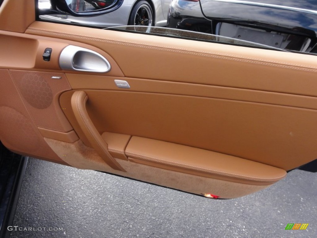 2011 Porsche 911 Turbo S Cabriolet Sand Beige Door Panel Photo #61411924