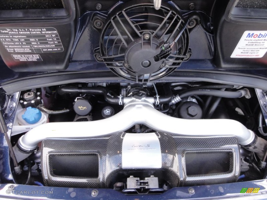 2011 Porsche 911 Turbo S Cabriolet 3.8 Liter Twin-Turbocharged DOHC 24-Valve VarioCam Flat 6 Cylinder Engine Photo #61411933