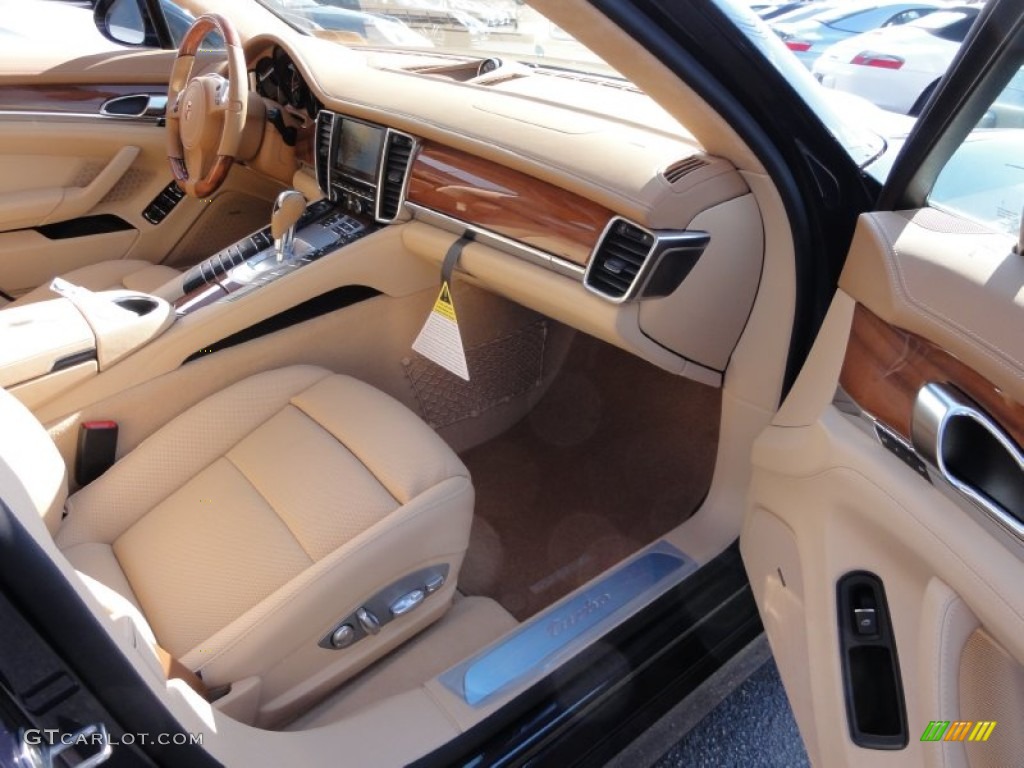Cognac/Cedar Interior 2012 Porsche Panamera Turbo Photo #61413469