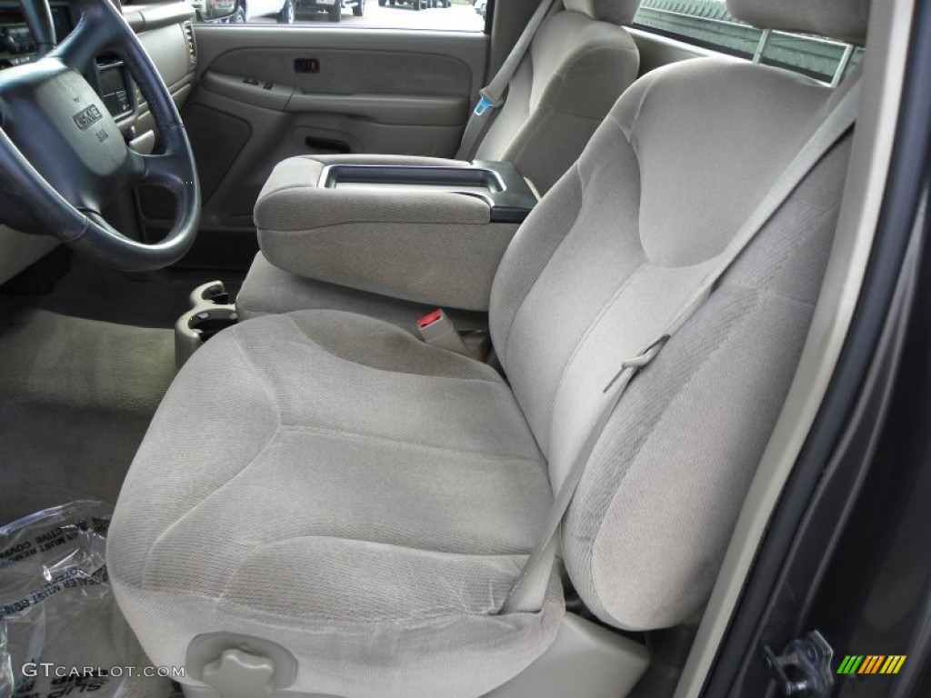 2001 Sierra 1500 SLE Regular Cab 4x4 - Storm Gray Metallic / Graphite photo #4