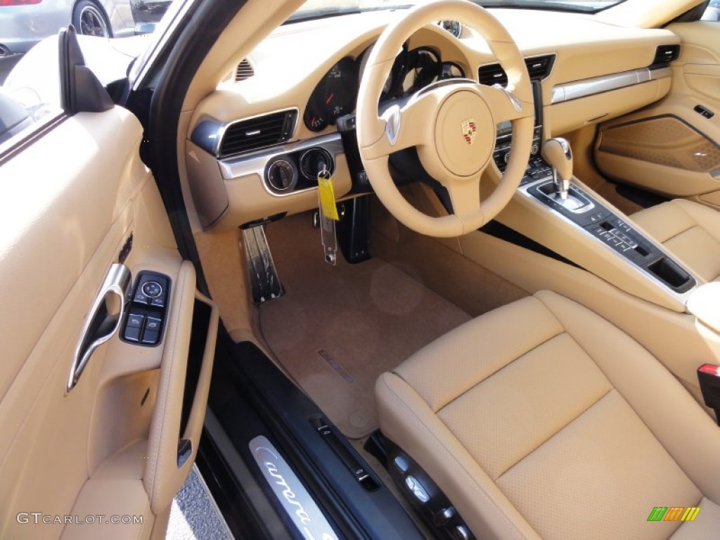 Luxor Beige Interior 2012 Porsche New 911 Carrera S Coupe Photo #61413847