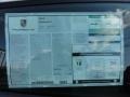 2012 Porsche Panamera 4 Window Sticker