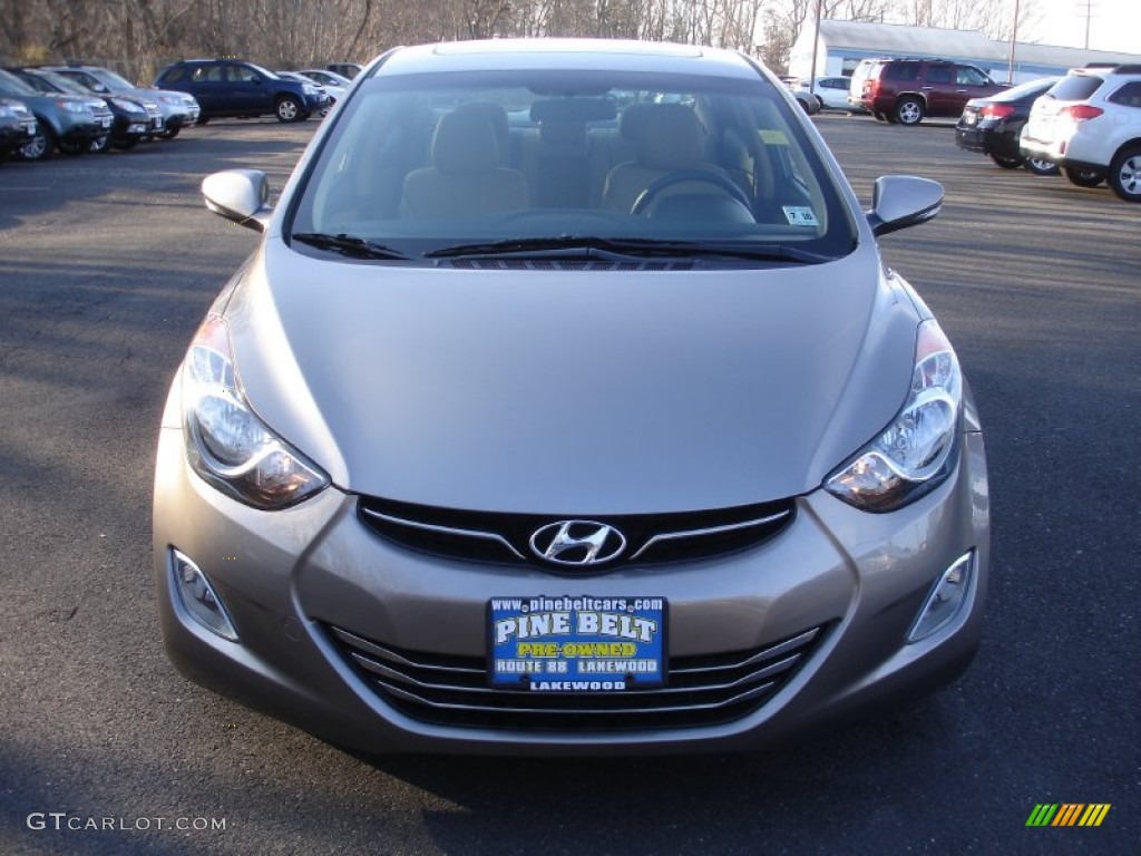 2012 Elantra Limited - Desert Bronze / Beige photo #2
