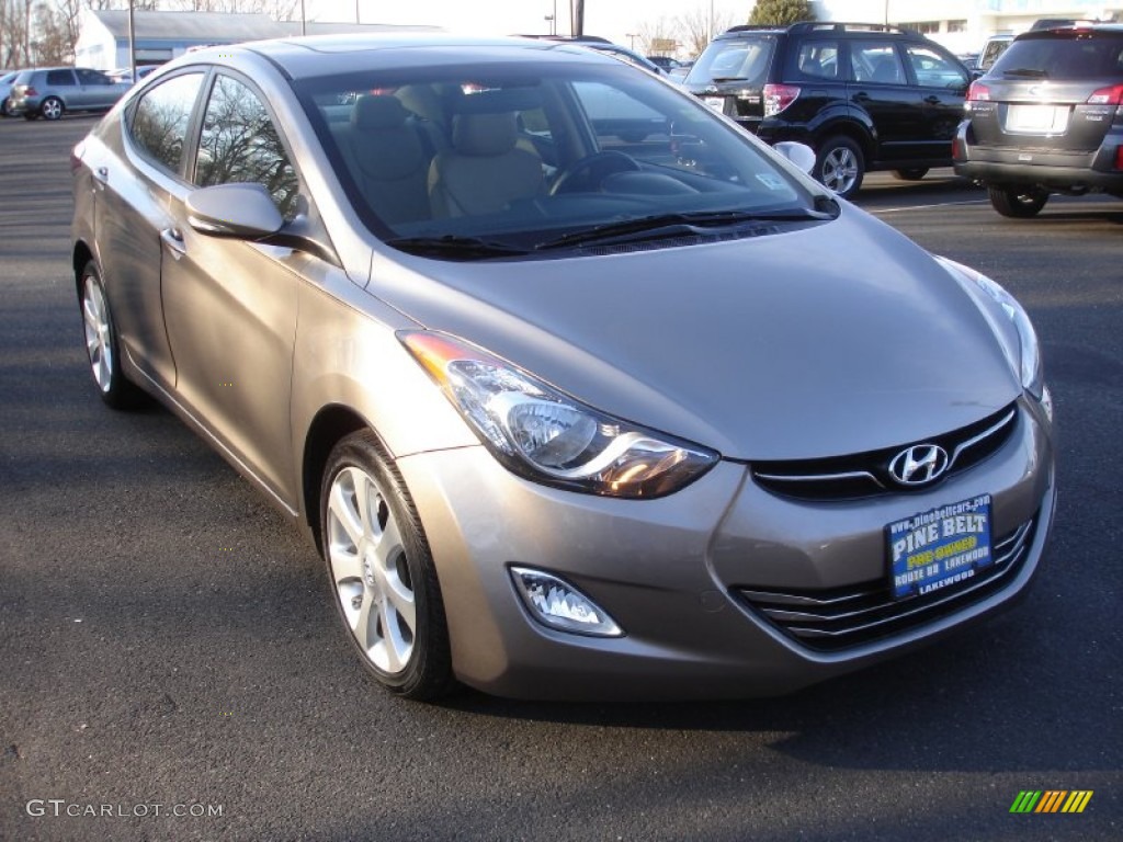 2012 Elantra Limited - Desert Bronze / Beige photo #3