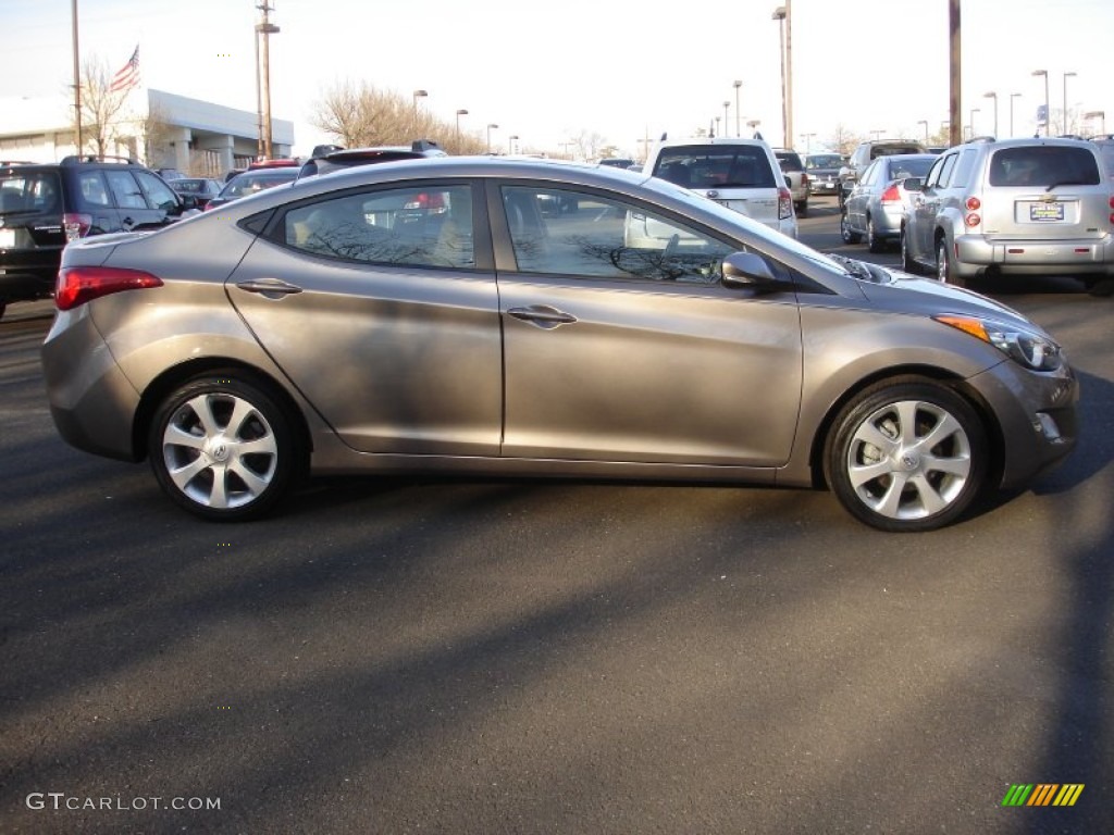 2012 Elantra Limited - Desert Bronze / Beige photo #7