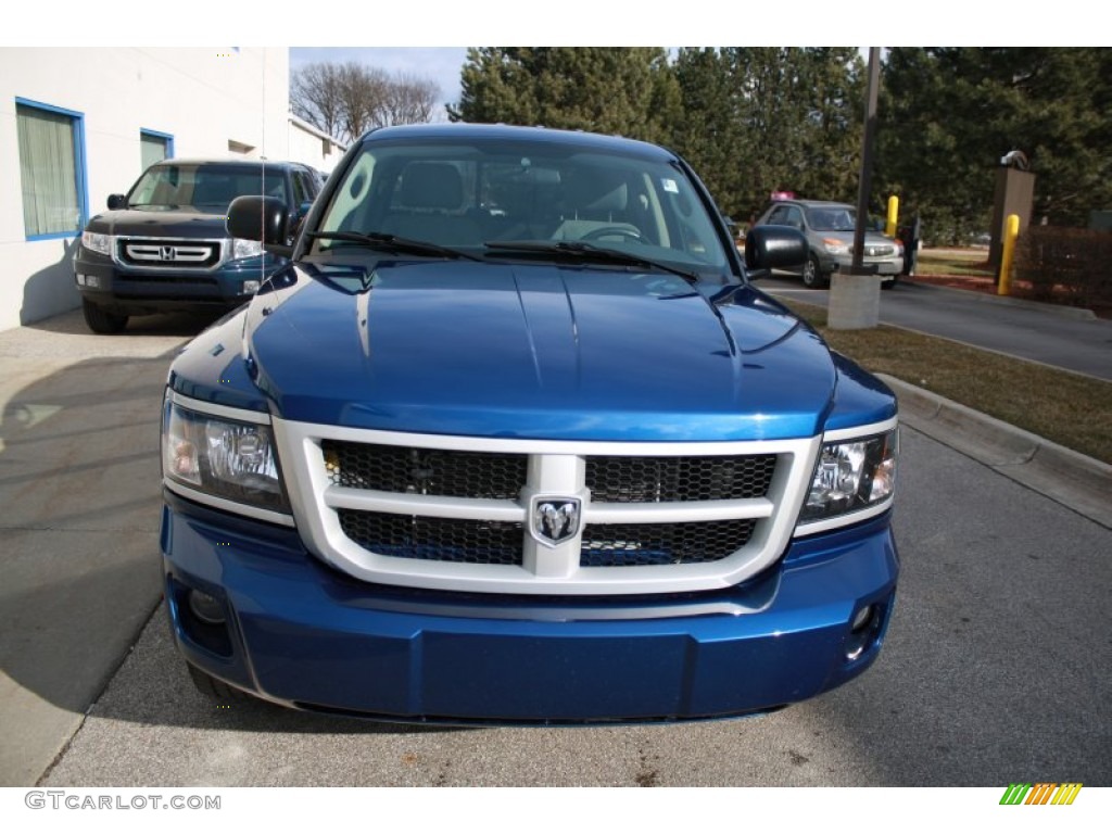 2009 Dakota Big Horn Crew Cab 4x4 - Deep Water Blue Pearl / Dark Slate Gray/Medium Slate Gray photo #2