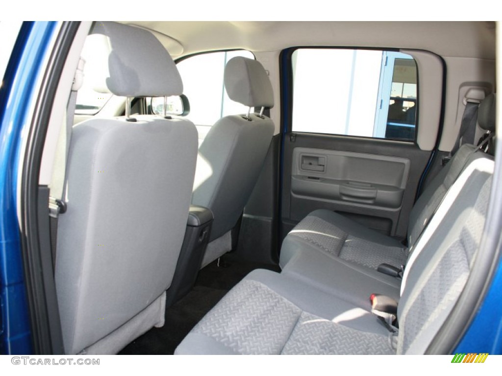 2009 Dakota Big Horn Crew Cab 4x4 - Deep Water Blue Pearl / Dark Slate Gray/Medium Slate Gray photo #9