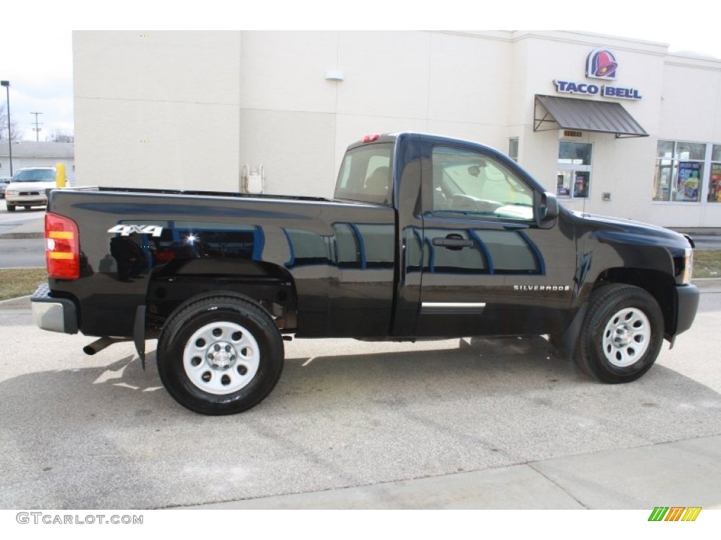 2009 Silverado 1500 Regular Cab 4x4 - Black / Dark Titanium photo #16