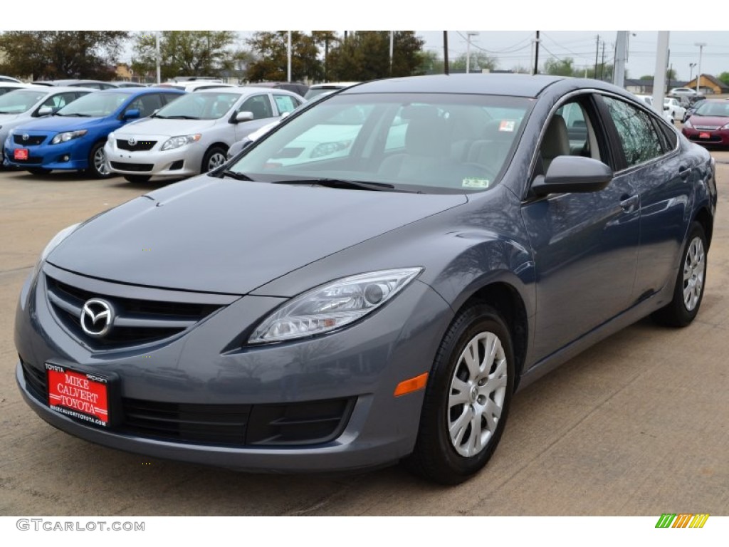2010 MAZDA6 i Sport Sedan - Comet Gray Mica / Gray photo #1