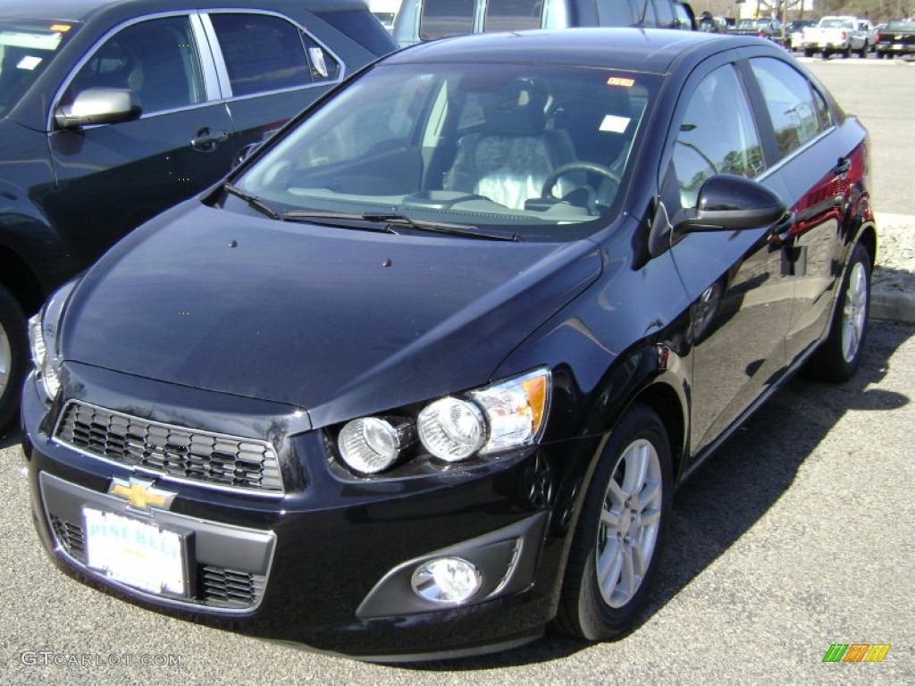 2012 Sonic LT Sedan - Black / Dark Pewter/Dark Titanium photo #1