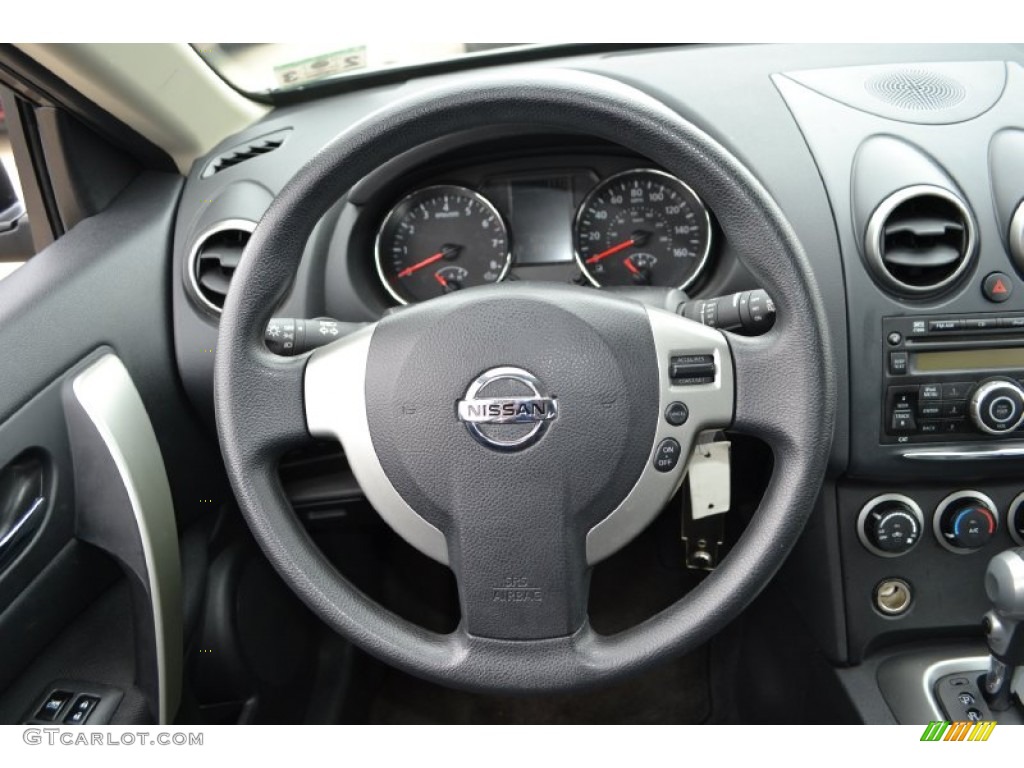 2011 Rogue S AWD - Gotham Gray Metallic / Black photo #7