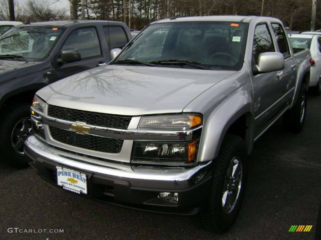 2012 Colorado LT Crew Cab - Sheer Silver Metallic / Ebony photo #1