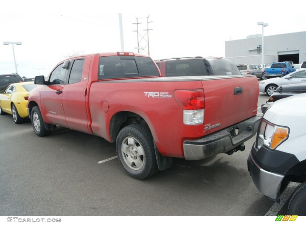 2010 Tundra TRD Double Cab 4x4 - Radiant Red / Graphite Gray photo #3