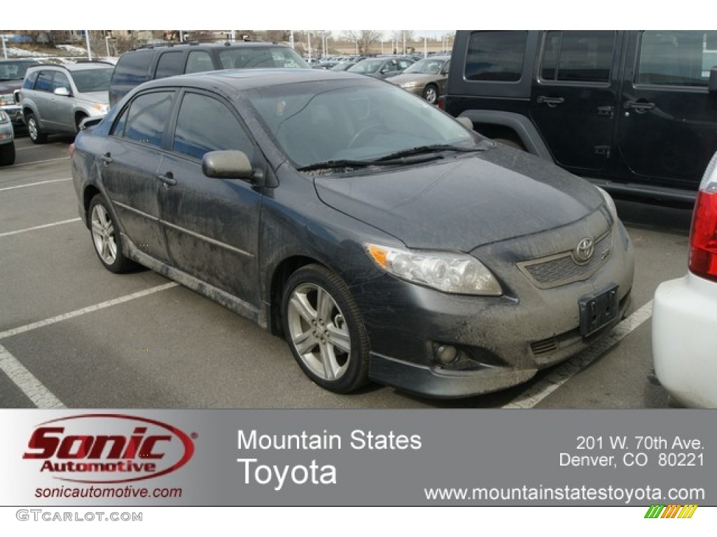 2009 Corolla XRS - Magnetic Gray Metallic / Dark Charcoal photo #1