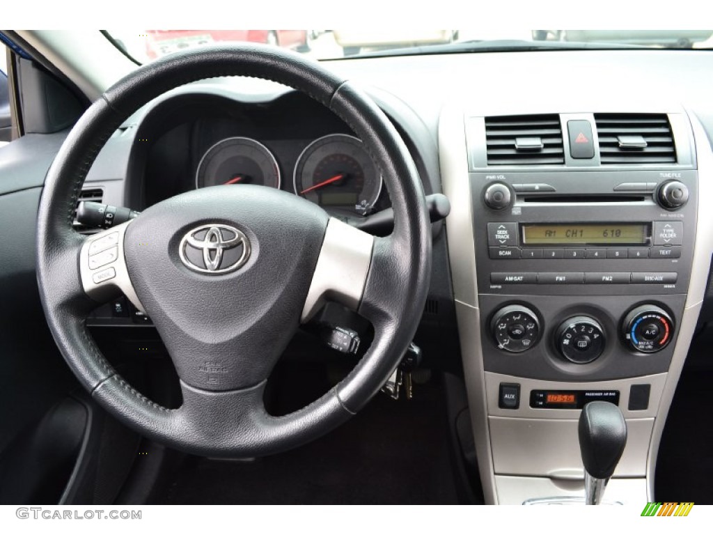 2010 Toyota Corolla S Dark Charcoal Dashboard Photo #61418080
