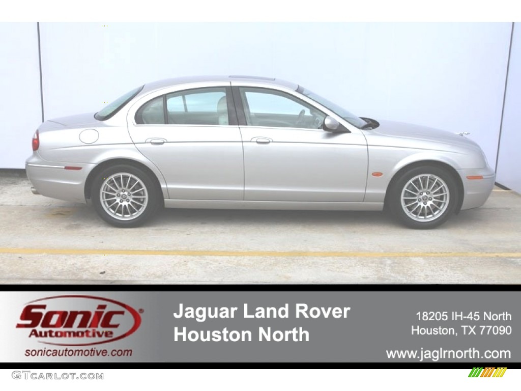 2006 S-Type 3.0 - Liquid Silver Metallic / Ivory photo #1