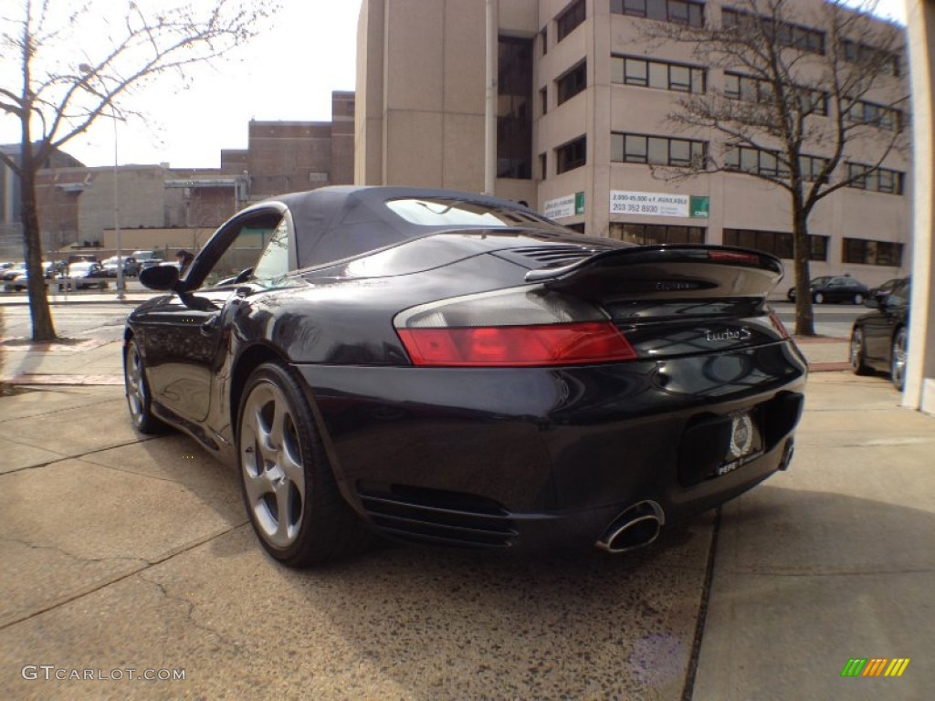 2005 911 Turbo S Cabriolet - Black / Black photo #5