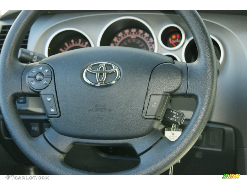 2012 Tundra Double Cab 4x4 - Black / Black photo #11