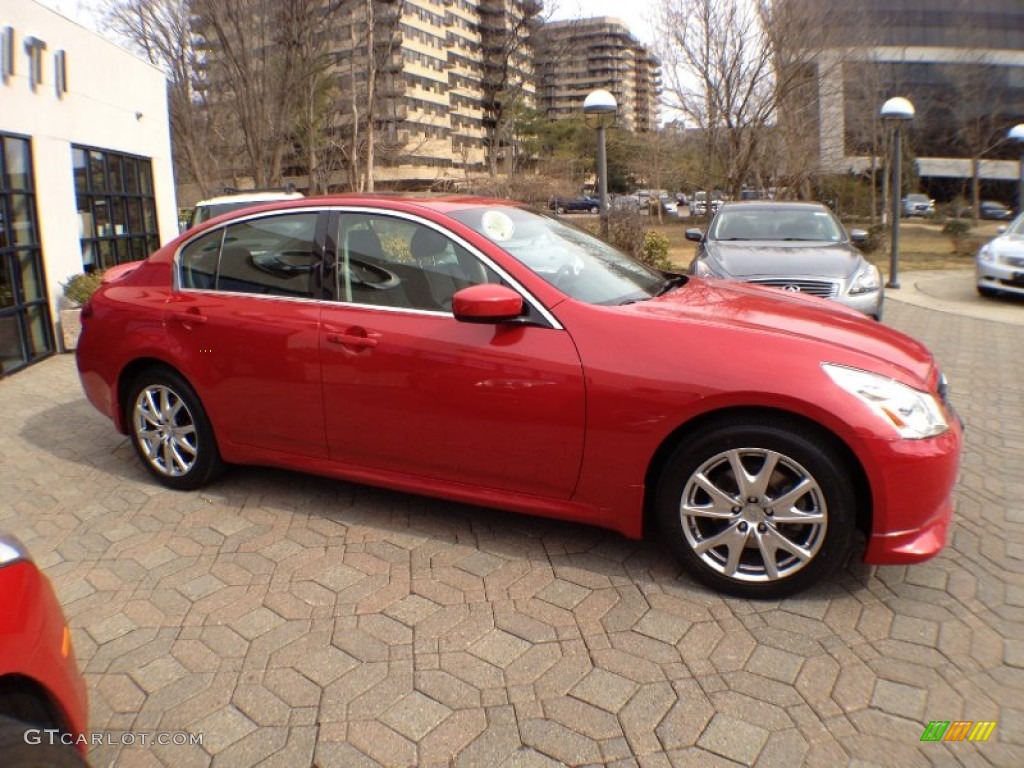 2009 G 37 x S Sedan - Garnet Ember / Graphite photo #7