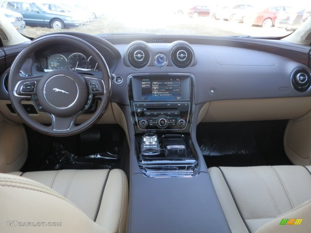 2012 Jaguar XJ XJL Portfolio Cashew/Truffle Dashboard Photo #61420576