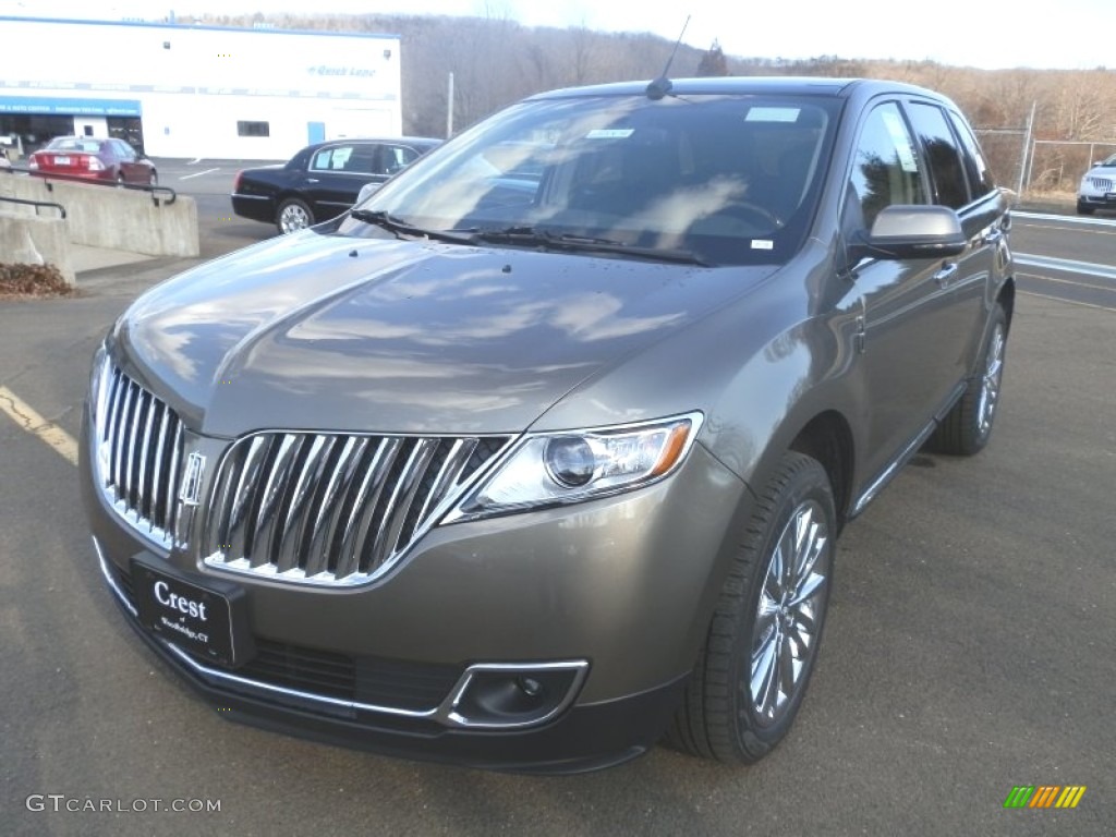 2012 MKX AWD - Mineral Gray Metallic / Charcoal Black photo #2