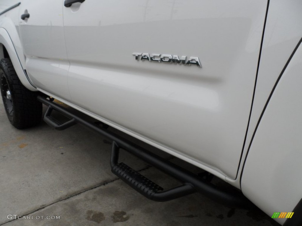 2012 Tacoma V6 SR5 Prerunner Double Cab - Super White / Graphite photo #15