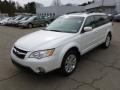 2009 Satin White Pearl Subaru Outback 2.5i Limited Wagon  photo #3