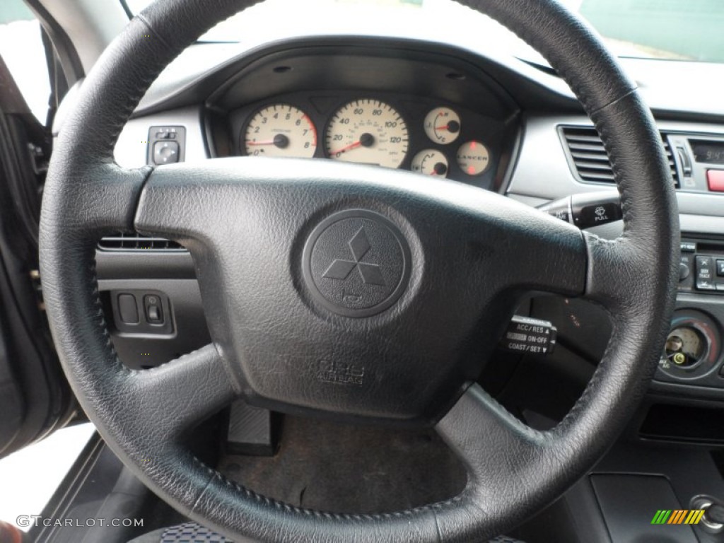2002 Lancer OZ Rally - Thunder Gray Metallic / Black photo #34