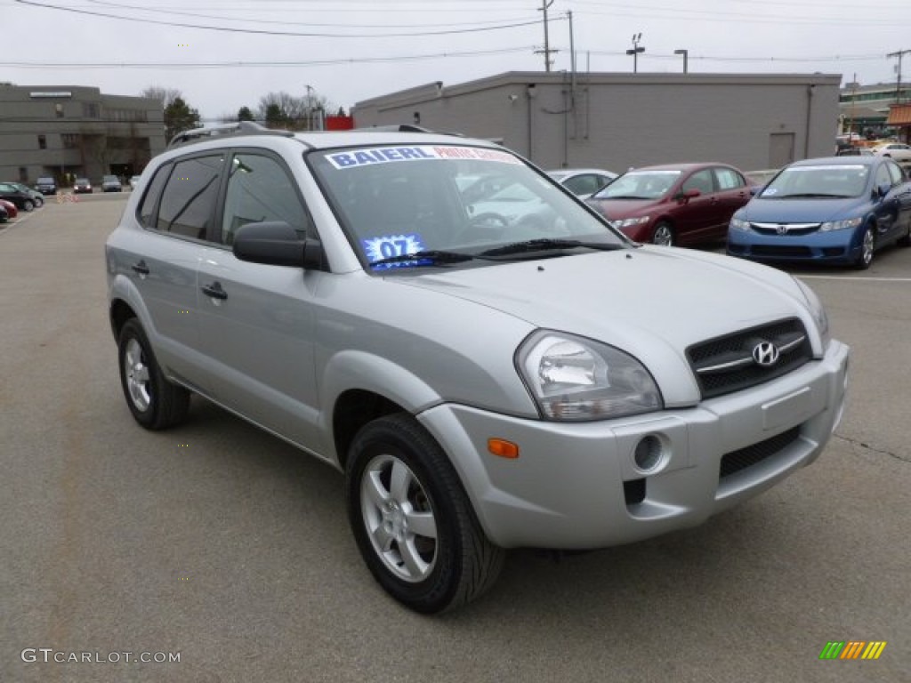 2007 Tucson GLS - Platinum Metallic / Gray photo #1