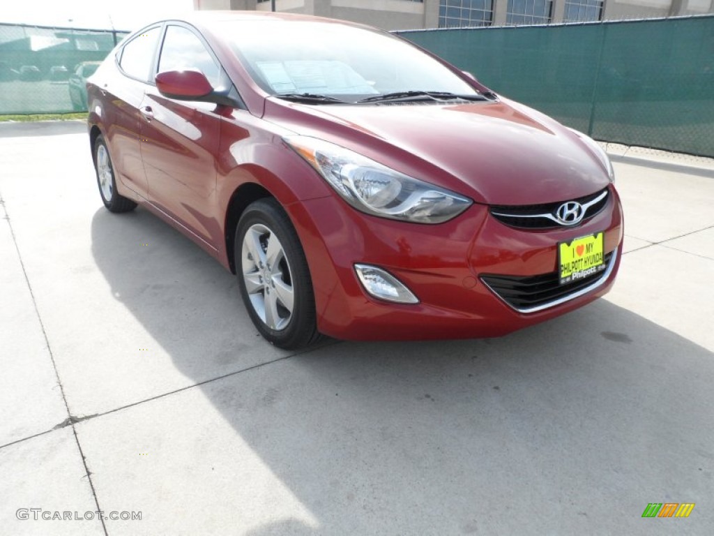 2012 Elantra GLS - Red Allure / Beige photo #1