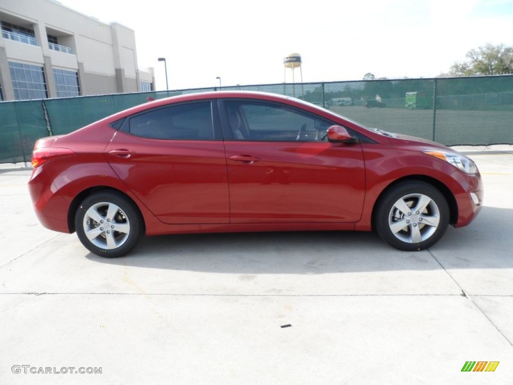 2012 Elantra GLS - Red Allure / Beige photo #2