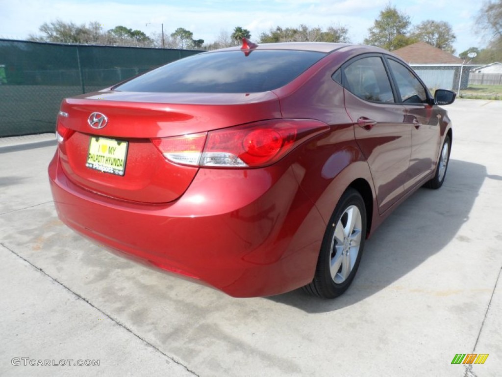 2012 Elantra GLS - Red Allure / Beige photo #3