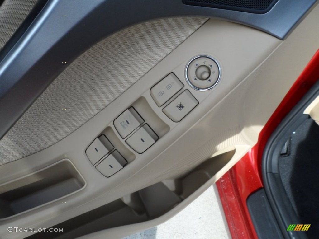 2012 Elantra GLS - Red Allure / Beige photo #22
