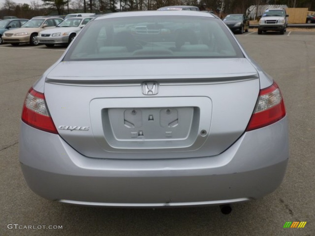 2009 Civic LX Coupe - Alabaster Silver Metallic / Gray photo #6