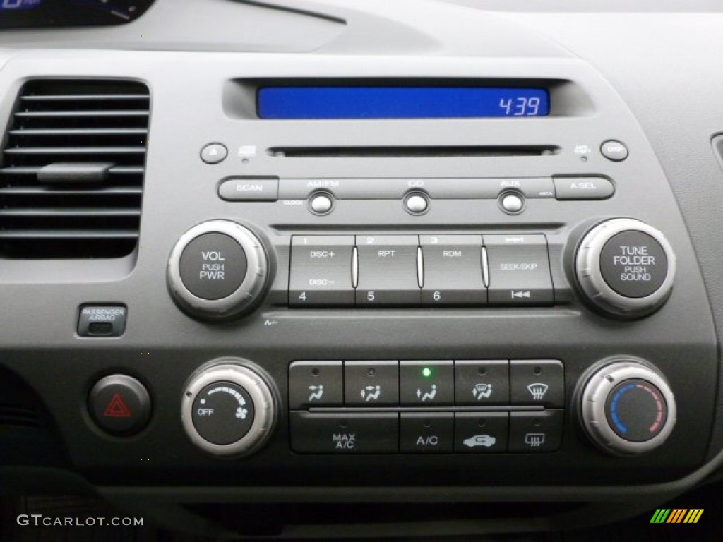 2009 Civic LX Coupe - Alabaster Silver Metallic / Gray photo #19