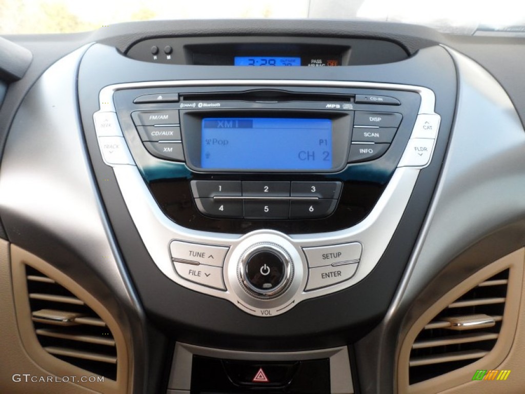 2012 Elantra GLS - Red Allure / Beige photo #27