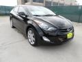 2012 Black Noir Pearl Hyundai Elantra Limited  photo #1