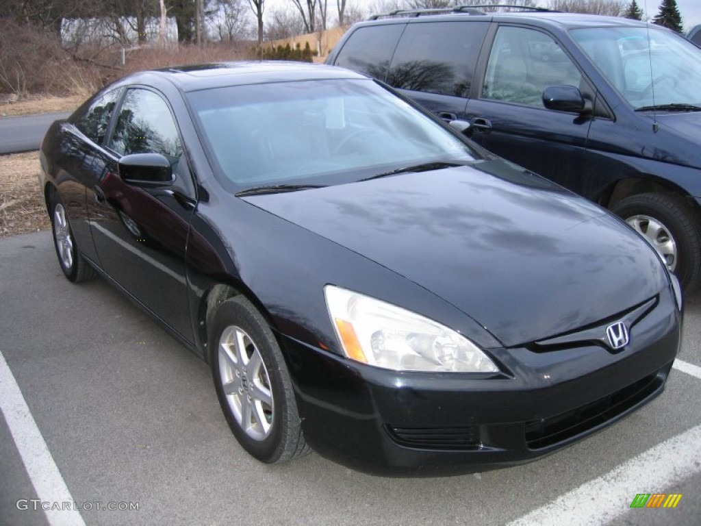 2003 Accord EX V6 Coupe - Nighthawk Black Pearl / Black photo #1