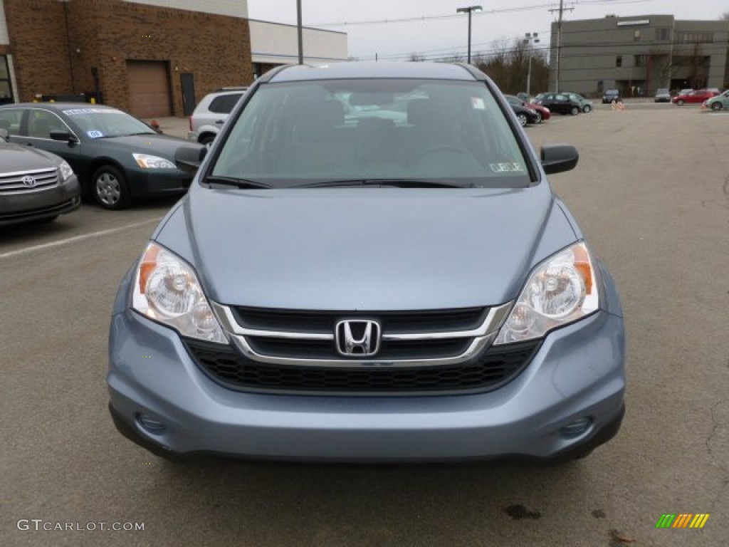 2010 CR-V LX AWD - Glacier Blue Metallic / Gray photo #2