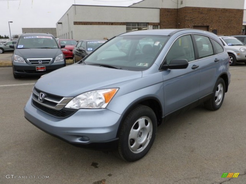 2010 CR-V LX AWD - Glacier Blue Metallic / Gray photo #3