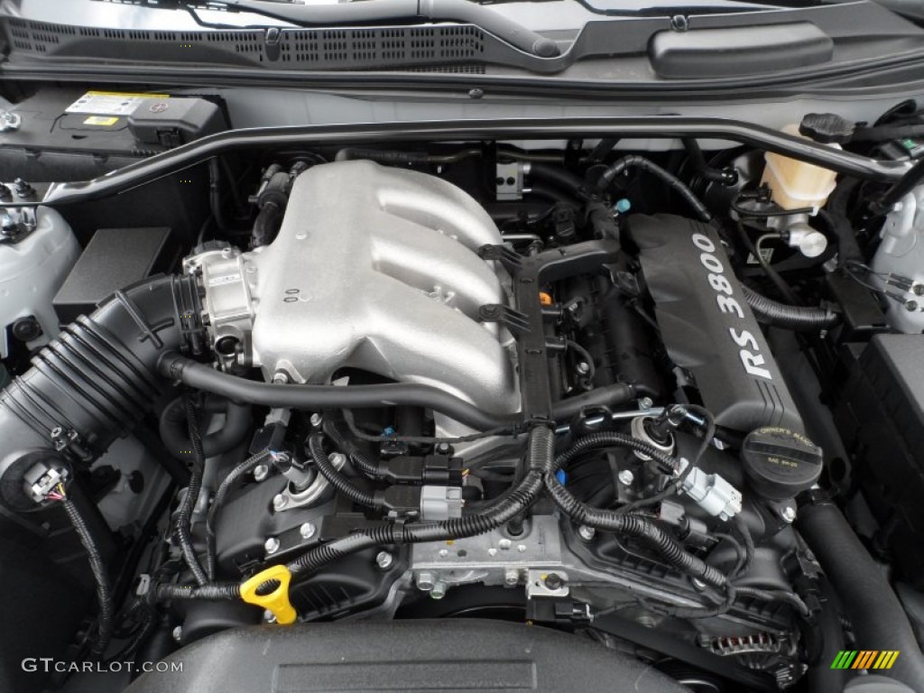2012 Hyundai Genesis Coupe 3.8 Grand Touring 3.8 Liter DOHC 24-Valve Dual-CVVT V6 Engine Photo #61425976