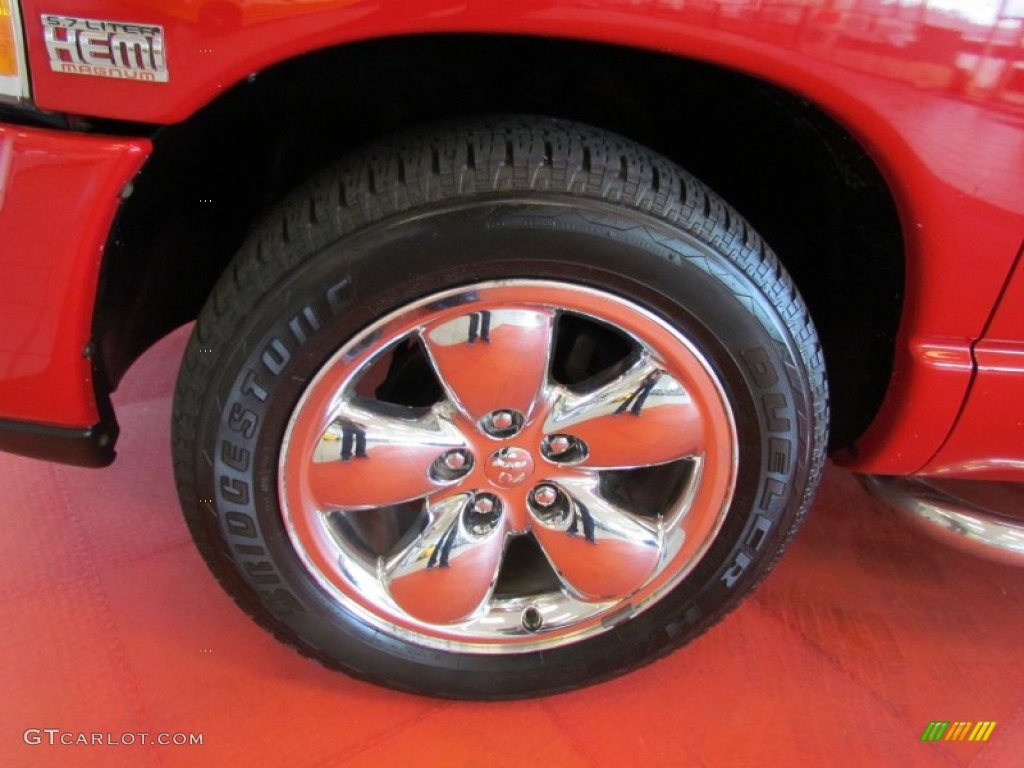 2003 Ram 1500 SLT Quad Cab - Flame Red / Dark Slate Gray photo #3