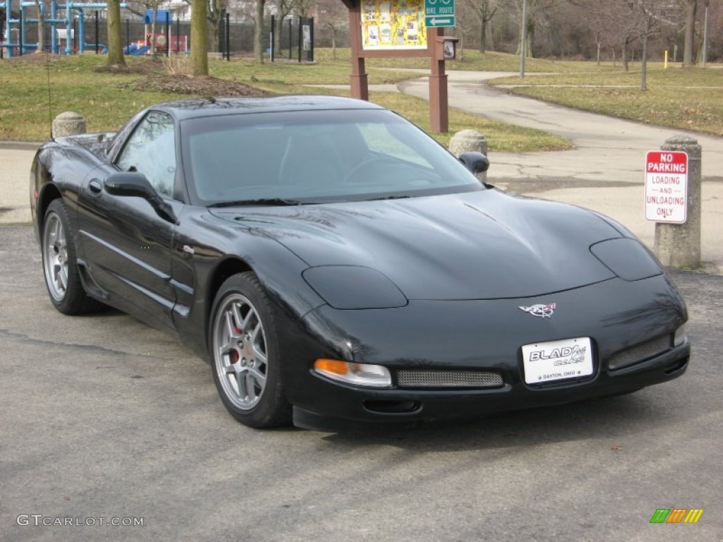 Black 2003 Chevrolet Corvette Z06 Exterior Photo #61426789