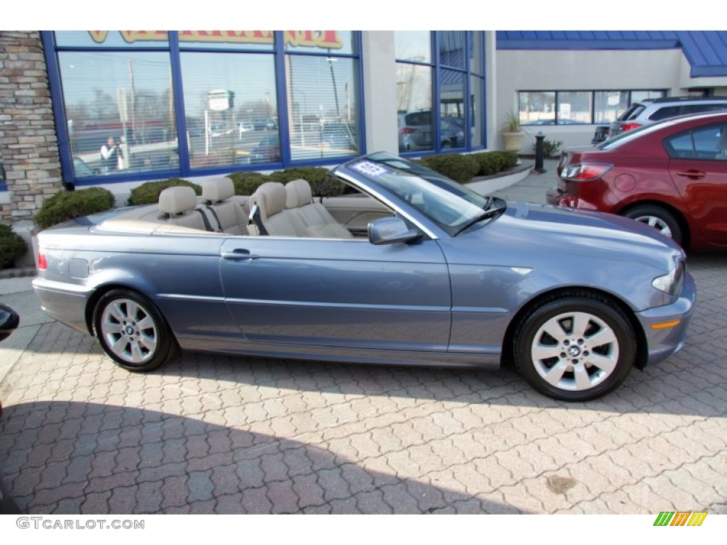 2005 3 Series 325i Convertible - Steel Blue Metallic / Sand photo #6