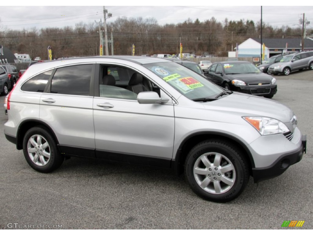 2009 CR-V EX-L 4WD - Alabaster Silver Metallic / Gray photo #4