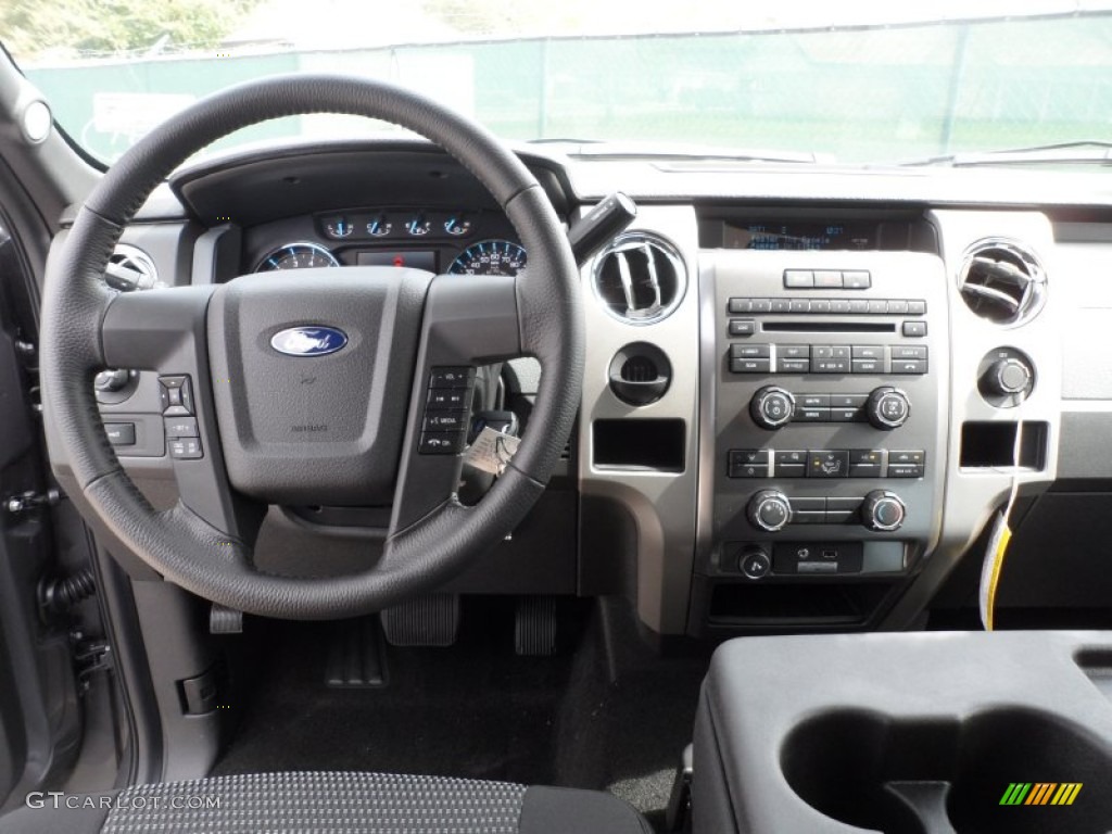 2012 Ford F150 XLT SuperCrew Black Dashboard Photo #61427612