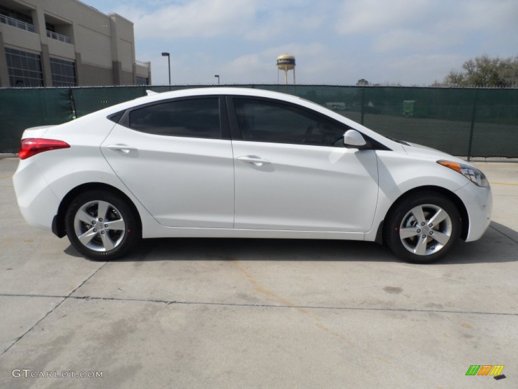 2012 Elantra GLS - Shimmering White / Beige photo #2
