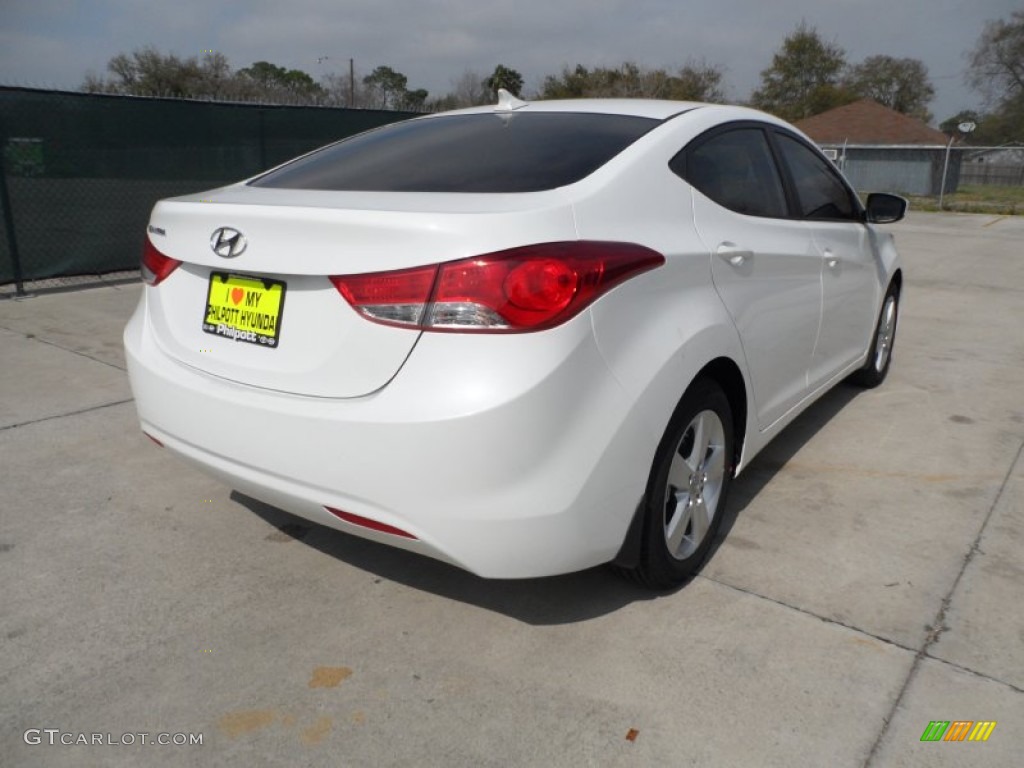 2012 Elantra GLS - Shimmering White / Beige photo #3